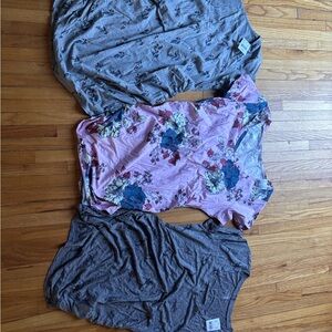 Lot of 3 NWT Motherhood Maternity tops size L